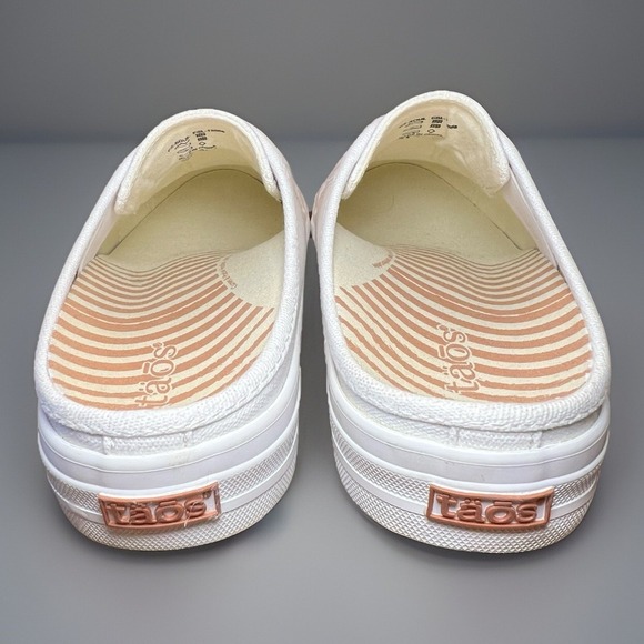 Taos Ez Soul White Canvas Slip On Sneaker Slides Womens Size US 8 - Picture 7 of 10